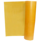 It is made of polyimide film bonded with non-alkali fiberglass cloth on both sides, then impregnated with H class heat-resistant resin and last baked into half-solid shape. It is a reliable adhesive, and the thermal class is H.